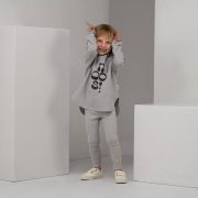 Tričko s dlhým rukávom – LONG TEE Svetlá sivá / antracit